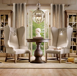 Armchair French Wing Restoration Hardware